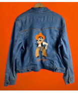 OSU Jean Jacket Womens Size Large Denim Stretch Oklahoma University Pist... - $101.81 CAD
