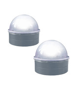 Classy Caps Silver Chainlink Summit Solar Post Cap CH2233S (2 Pack) - £24.45 GBP