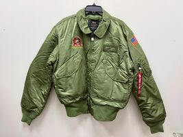 NEW ALPHA INDUSTRIES CWU-45/P FLIGHT MENS JACKET NYLON SAGE GREEN - SIZE XL - $150.00
