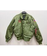NEW ALPHA INDUSTRIES CWU-45/P FLIGHT MENS JACKET NYLON SAGE GREEN - SIZE XL - $150.00