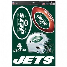 NFL New York Jets 11&quot; x 17&quot; Ultra Decals / Multi-Use Decal 4ct Sheet by ... - £13.33 GBP