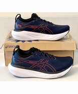 ASICS Men&#39;s Gel-Nimbus 25 Running Shoes Sz 10 Midnight/Electric Red - $101.25 CAD