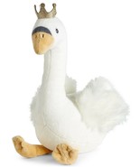 Girls 8&quot; Swan Plush Toy Macy&#39;s First Impressions White Gold Crown Tiara ... - £38.91 GBP