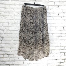 Style &amp; Co Skirt Womens Medium Animal Print Lined Hi Low Hem - $21.99