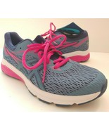 Asics GT1000 v5 GS Sz Youth 7M EU40 Youth Kid&#39;s Running Shoes Azure Fusc... - $68.51 CAD