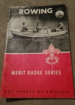008 Vintage Boy Scouts of America Merit Badge Series Booklet Rowing 1964 - £6.29 GBP