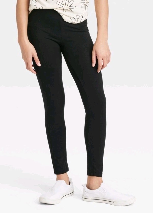Girls&#39; Size Large (10/12) Black Leggings, Cat &amp; Jack - $8.99