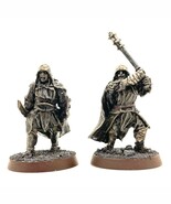 Mordor Uruk-hai 2 Painted Miniatures Warriors Half-orc Rogue Middle-Earth - $52.00
