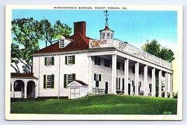 Postcard Mount Vernon Virginia Washington&#39;s Mansion - £2.89 GBP