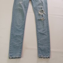 Levi's 710 Super Skinny Jeans Women's 28 Blue Denim Stretch Distressed (W30×L28) image 9