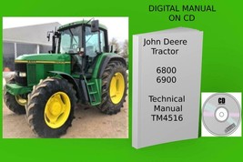 John Deere 6800 and 6900 Tractor Technical Repair Manual TM4516 On CD - £15.14 GBP