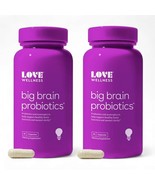 Love Wellness Big Brain Probiotics, 30 Caps(2 SET) Exp 8/27 Previous Pac... - $472.12 MXN