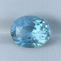 Natural Blue Aquamarine 5.82 Cts Oval Cut Loose Gemstone - £463.62 GBP