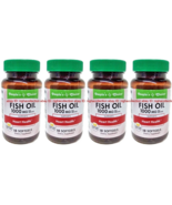 4 Bottles/18-ct People&#39;s Choice Fish Oil Omega 3 Softgels 1000 MG NEW SE... - $343.31 MXN