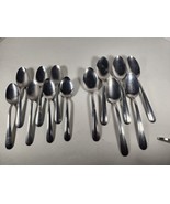 13 SILCO International Stainless USA Flatware 7 7.5&quot; Spoons 6 8.5” Serving - $16.00