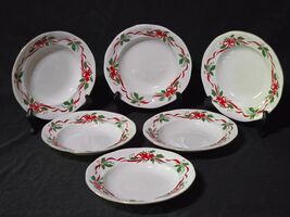 SOUTHINGTON By BAUM 8&quot; Soup Cereal Bowl VICTORIAN HOLIDAY Poinsettia - S... - $42.36 CAD