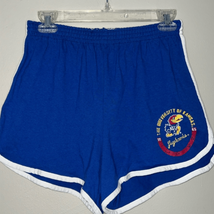 Soffe Kansas Jayhawks University Women’s Activewear Shorts Size XL Blue ... - £10.01 GBP