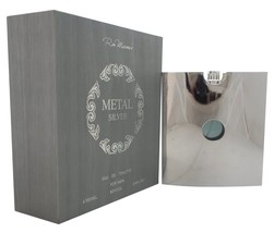 Ron Marone&#39;s Metal Silver Eau De Toilette Spray For Men 3.4 Oz 100ml Brand New - £13.06 GBP
