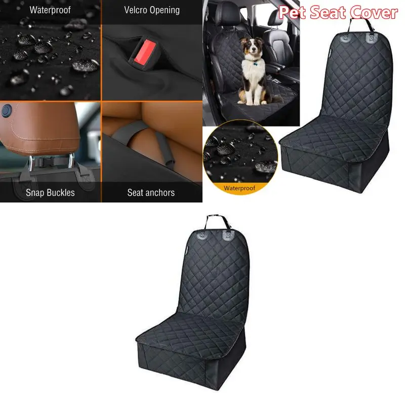 Automobile Pet Seat Cover Waterproof Car Front Seat Mat Safety Travel - £15.76 GBP+