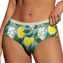 Yellow Lemon Flowers Panties for Women Lace Briefs Soft Ladies Hipster U... - $13.99