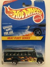 Hot Wheels 1996 Heat Fleet Series School Bus Red Hot Paint Job 2/4 New #538 - $8.49