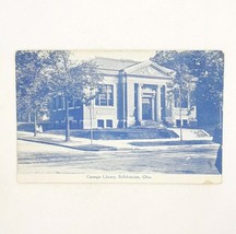 1910 Bellefontaine OH Carnegie Library Postcard Posted P.S.&amp; Co. - £9.94 GBP