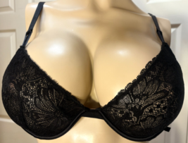 Victoria&#39;s Secret 38 C Unlined 38C Black Underwire Demi Bra - $147.62 MXN