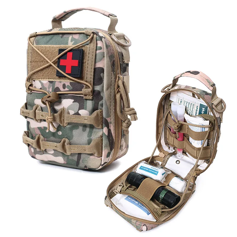 Tactical Molle First Aid Pouch EDC Tool Medical Bag Waist Pack Military Outdoor - £17.62 GBP+