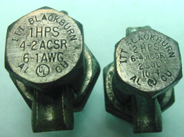 2 NOS ITT Blackburn 1HRS 4-2 ACRS 6-1 AWG &amp; 2HRS 6-4 ACRS 10-4 Wire  UL ... - $22.52