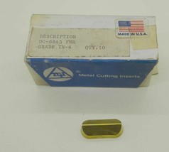 TGI Carbide Cutting Inserts DG-6845 FNR Grade TN-6 Quantity 10 Count - $49.99