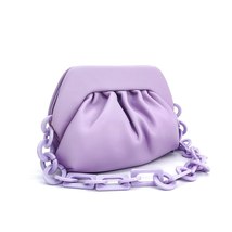 Acrylic Chain Clip Shoulder Bags Women 2022 Summer New Elegant Designer Handbags - £43.47 GBP