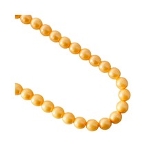 60 Preciosa Czech Glass Light Tangerine Silk Pearls Small 4mm Spacer Round Beads - £4.00 GBP