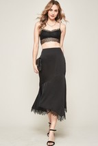 Women&#39;s A Solid Woven Midi Skirt - $29.90