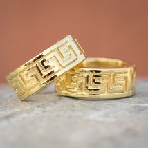 14K Yellow Gold Plated Silver Sterling silver Hoop Earrings For Men&#39;s - $41.07 CAD