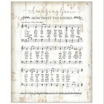 Amazing Grace How Sweet The Sound Music Wall Sign Home Decor Tin Sign 20x30 cm - £11.00 GBP