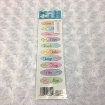 Royal &amp; Langnickel EZ Rub On Transfers Label It Office Oval Colorful Labels - £3.16 GBP