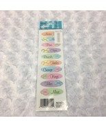 Royal &amp; Langnickel EZ Rub On Transfers Label It Office Oval Colorful Labels - $3.99