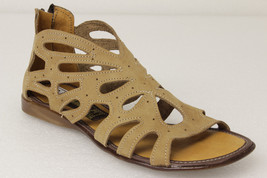 Womens Sand Authentic Mexican Huaraches Leather Sandals Zipper Open Toe Size 5 - £27.65 GBP