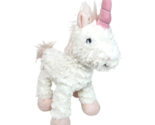 FIRST IMPRESSIONS WHITE + PINK UNICORN STUFFED ANIMAL PLUSH TOY SOFT MAC... - £29.61 GBP