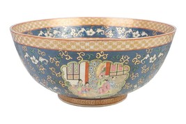 Large Oriental Famille Rose Style Porcelain Bowl 16&quot; Diameter - £195.56 GBP