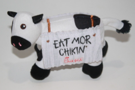 Chick Fil A Cow Plush Mini 4&quot; Tall Stuffed Animal Eat Mor Chikin 2017 Soft Toy - £6.14 GBP