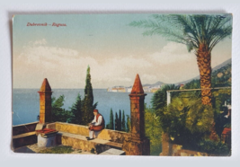 Old Postcard Photochromic of Dubrovnik - Ragusa by Purger &amp; Co.  early 1900s - £9.38 GBP