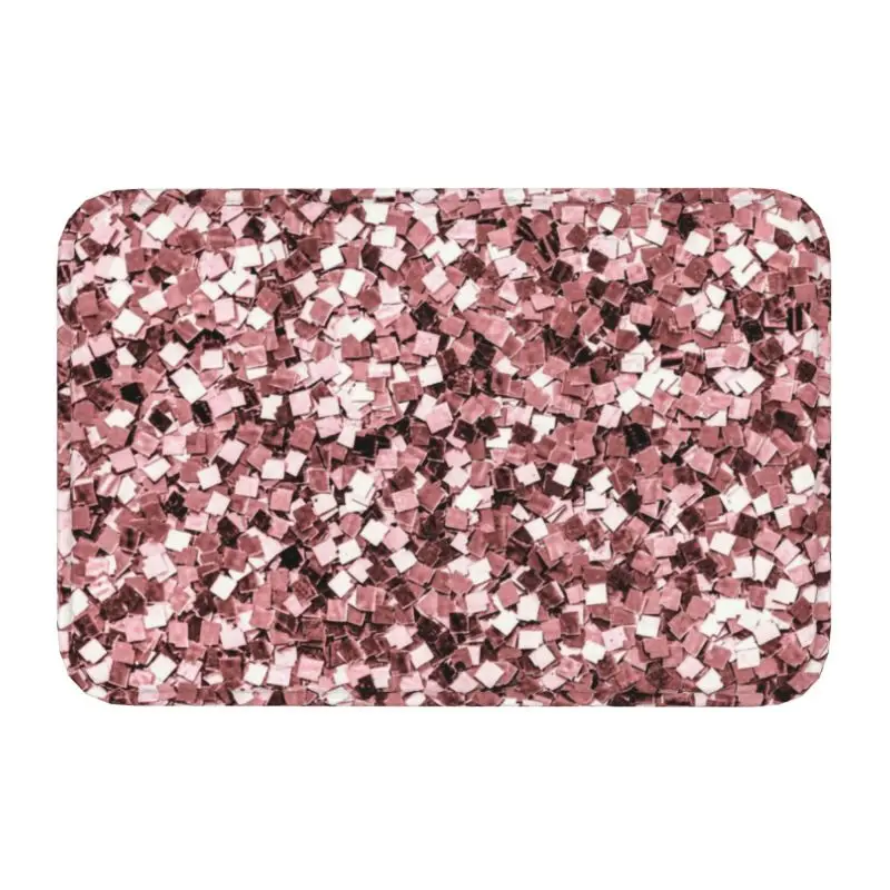 Sequins Glitter Sparkle Doormat Non-Slip Floor Door Mat Crystal Rhinestone Rug C - $15.99