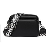 Crossbody bag genuine leather small black - $55.00
