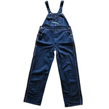 Key Imperial Overalls Mens 38 x 32L Blue Baggy Denim Pants Bib Farmer Di... - $39.18