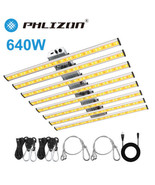 PHLIZON 240W 640W Spider LED 8bars Full Spectrum Grow Lights for Indoor Plants - $121.70 - $282.75