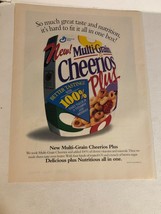 1997 General Mills Multi Grain Cheerios Plus Cereal Vintage Print Ad pa28 - $7.91