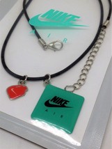 Nike Air Max Day Charm Necklace / Bracelet (#5) - Pendants w/ Black Leat... - $31.90