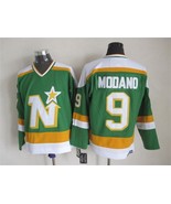 Stars #9 Mike Modano Jersey Old Style Uniform Green - $49.00