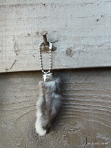 Lucky Charm Natural Real Rabbits Foot feet Key ring chain has claws - £10.35 GBP